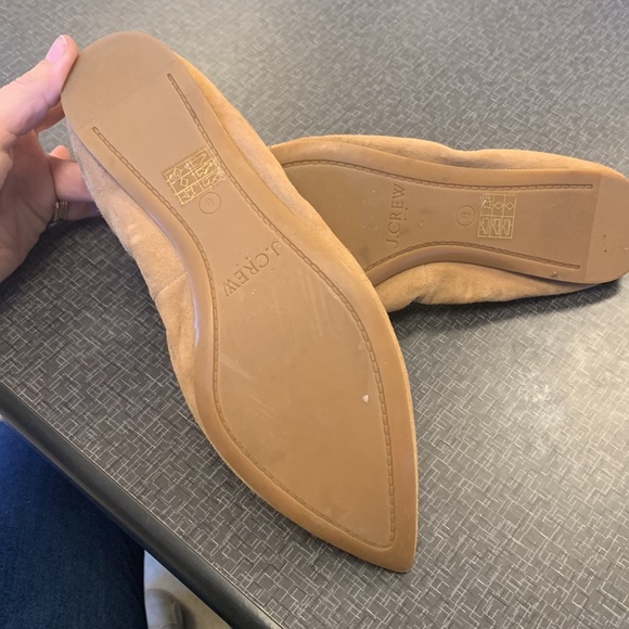 J Crew “Cora” Camel Suede Flats sz:8 *like new* - Picture 8 of 9